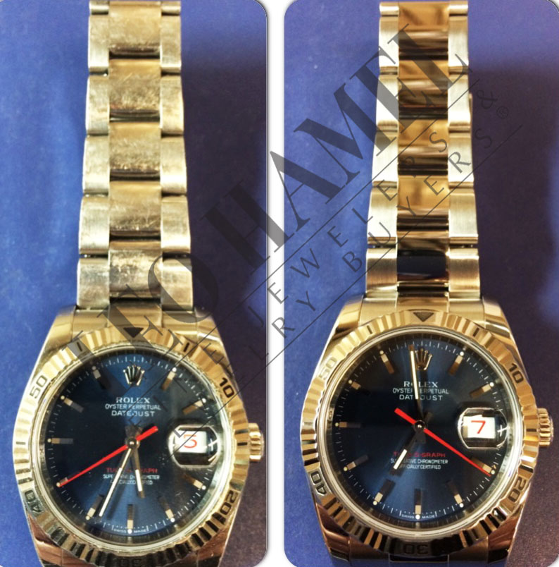 before and after rolex service