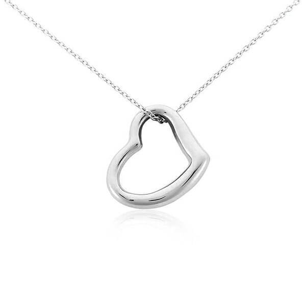 Open Heart Necklace Designs 
