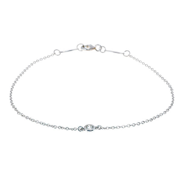 tiffany single diamond bracelet