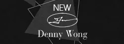 Gray background with text New Denny Wong.