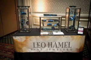 Leo Hamel Fine Jewelers exhibit booth at Diamonds and Brides event.