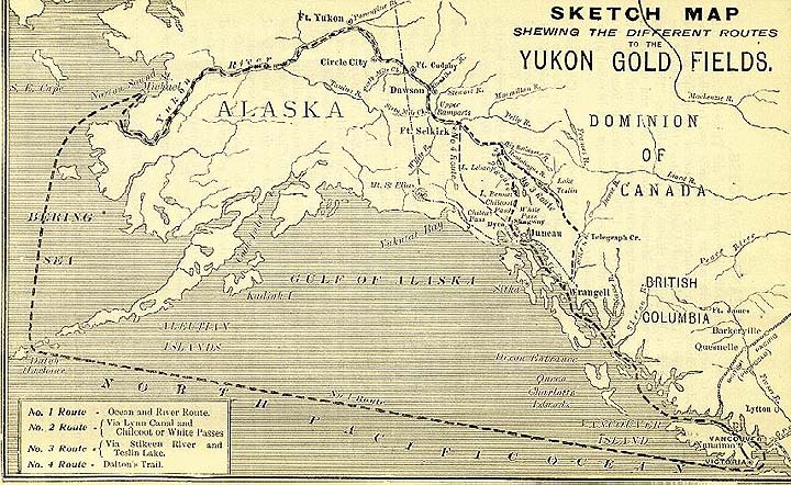 Map of Yukon Gold Trail