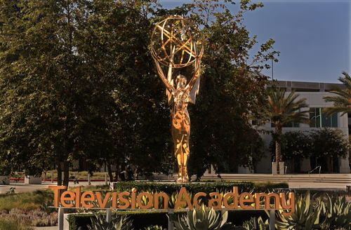 Emmy Award statue in Los Angeles