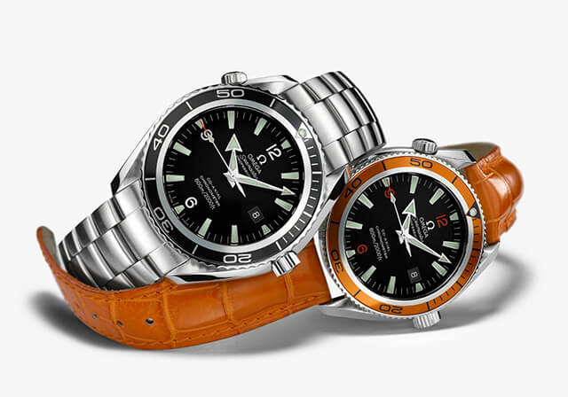 Pre-owned men's Omega Planet Ocean watches.