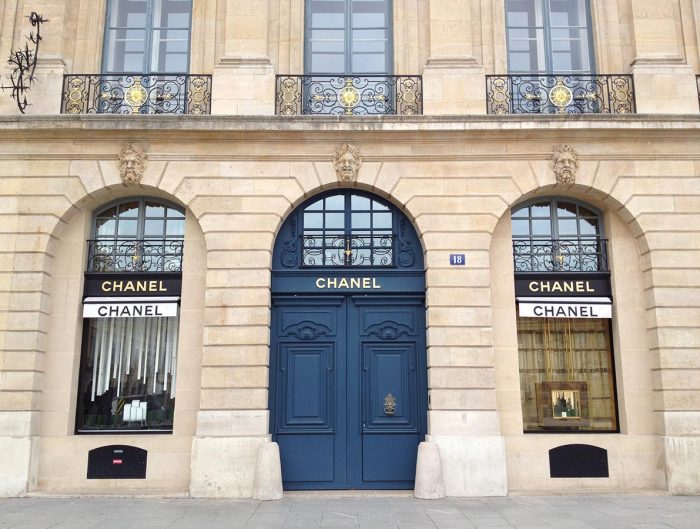 Front of Chanel store.