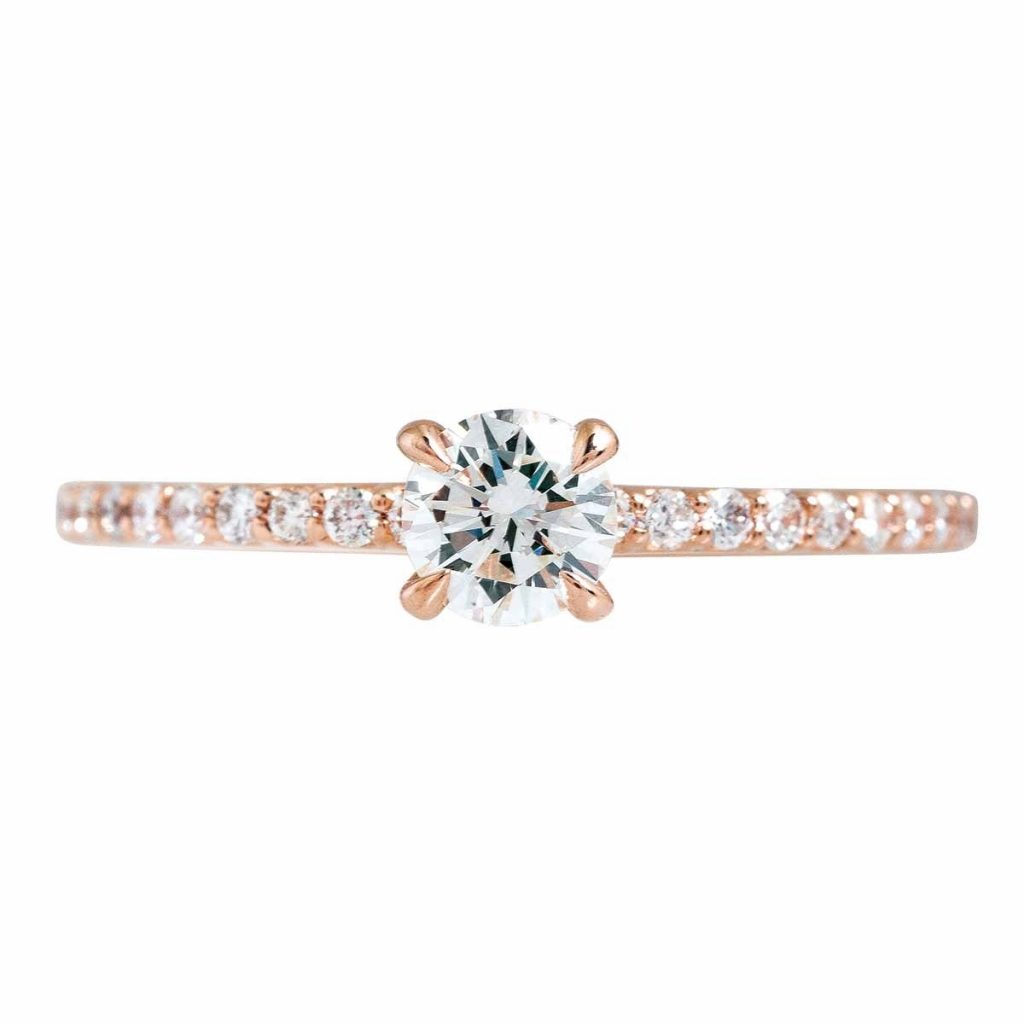 image of solitaire engagement ring