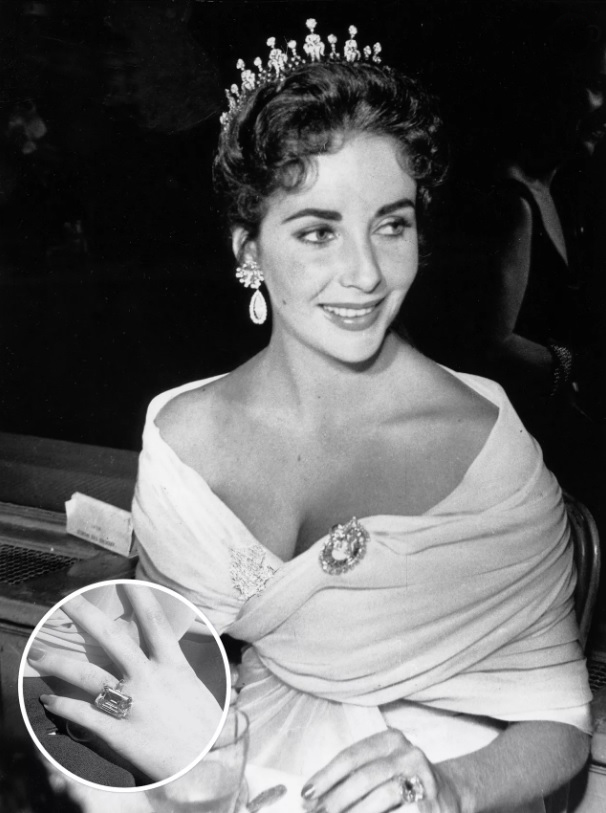 Elizabeth Taylor’s diamond engagement ring.