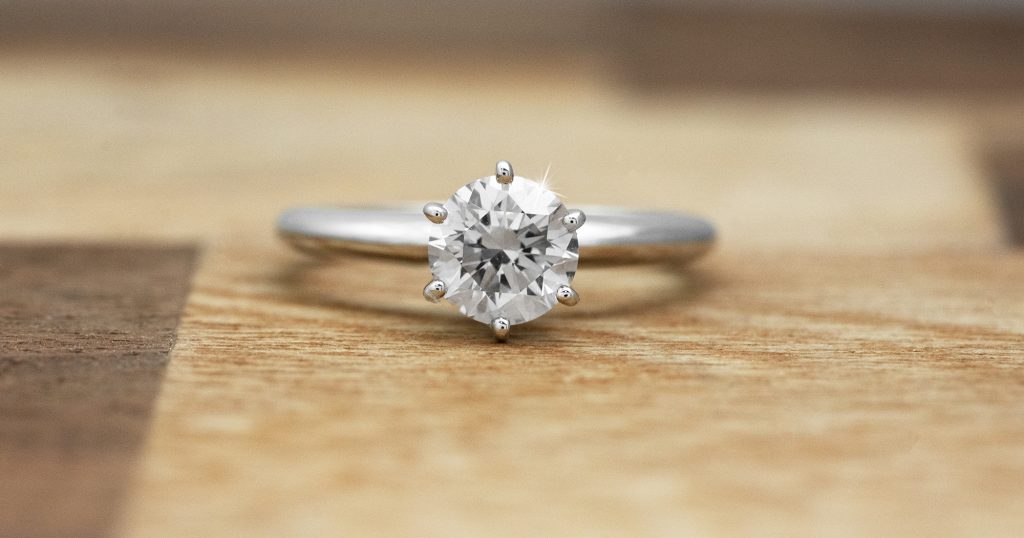 image of lab grown diamond ring
