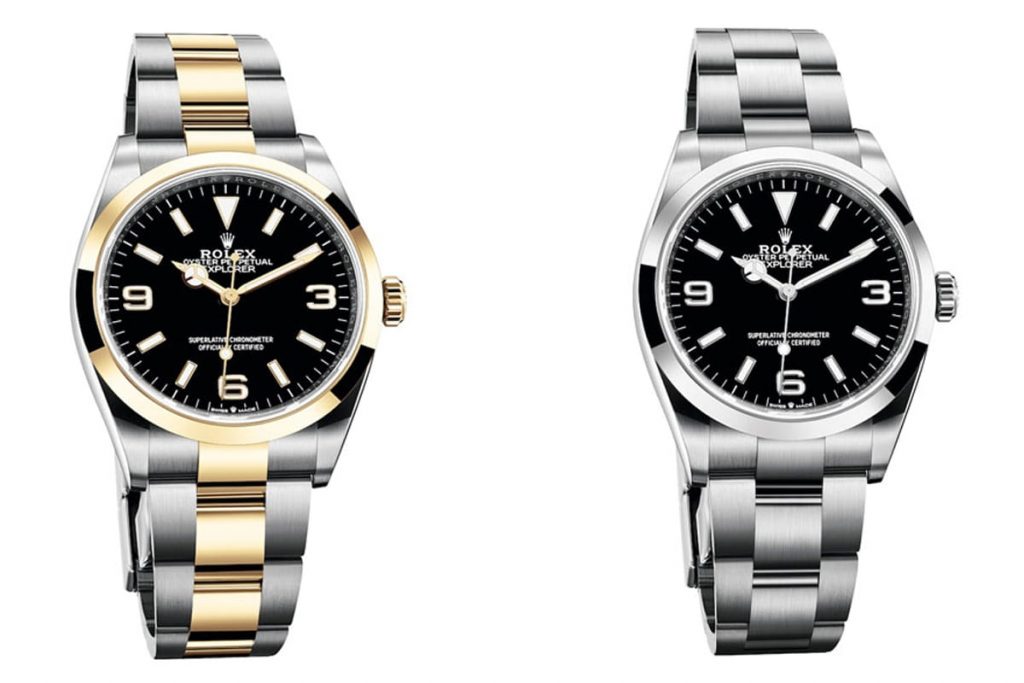 Two pre-owned men’s Rolex Explorer’s.