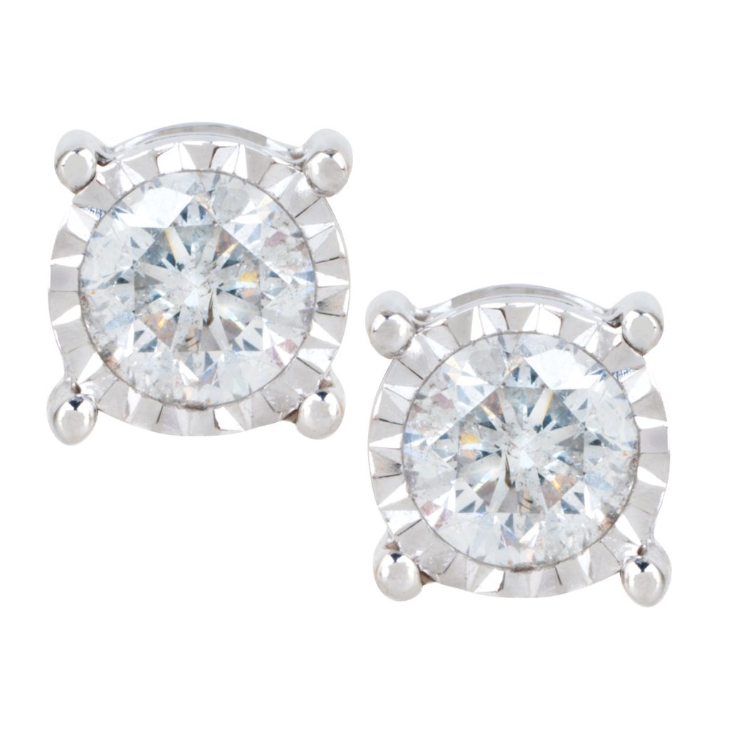 Vintage Diamond Stud Earrings