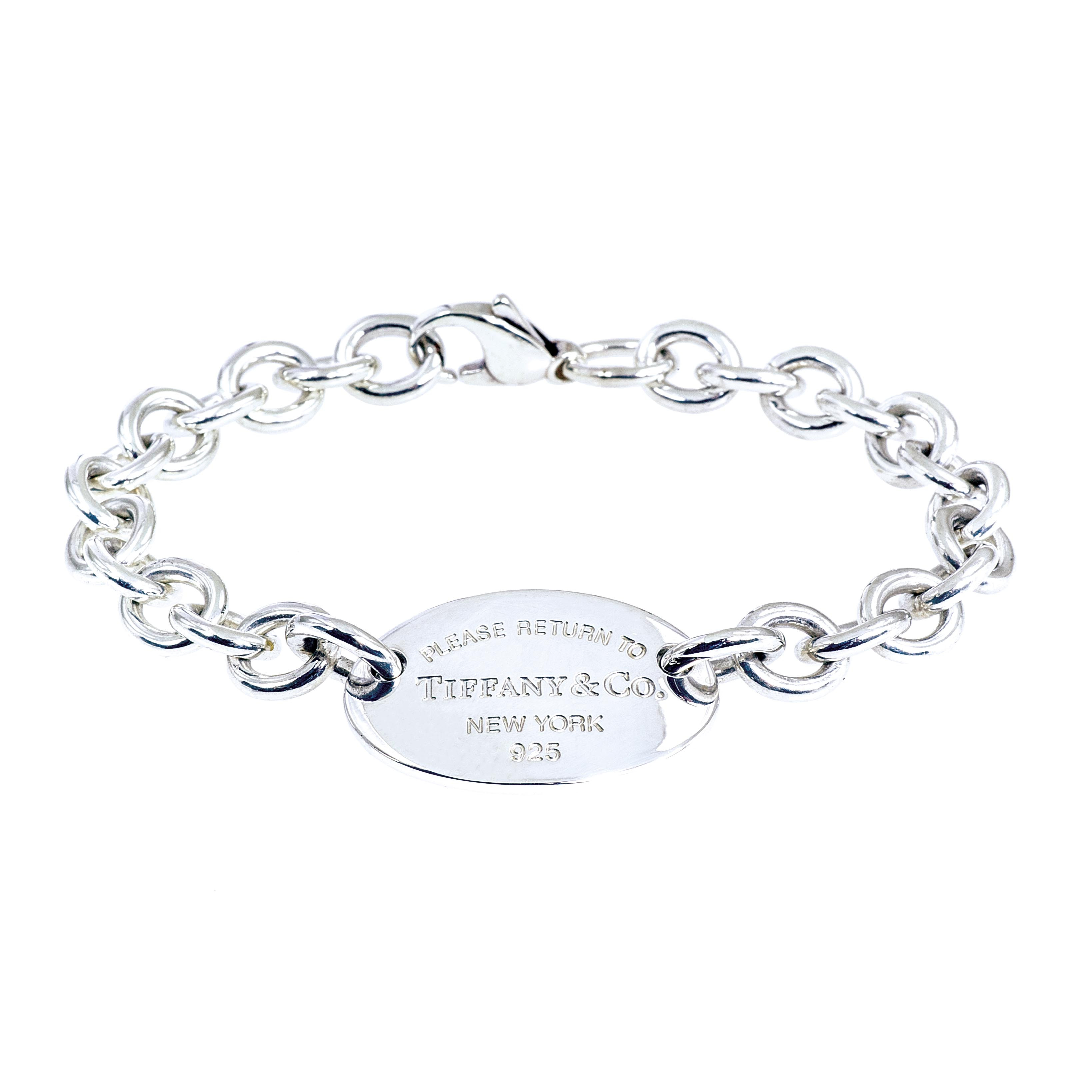 tiffany and co oval tag bracelet