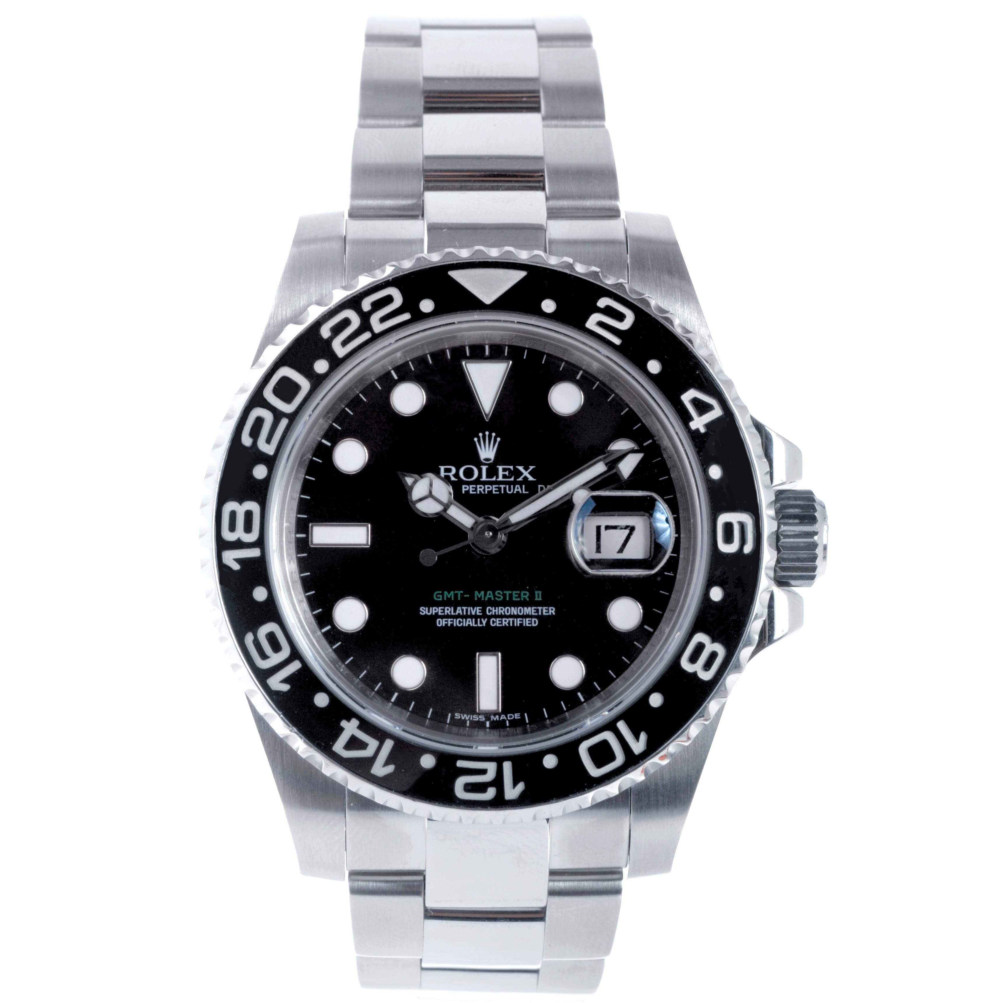 rolex gmt master ii pre owned