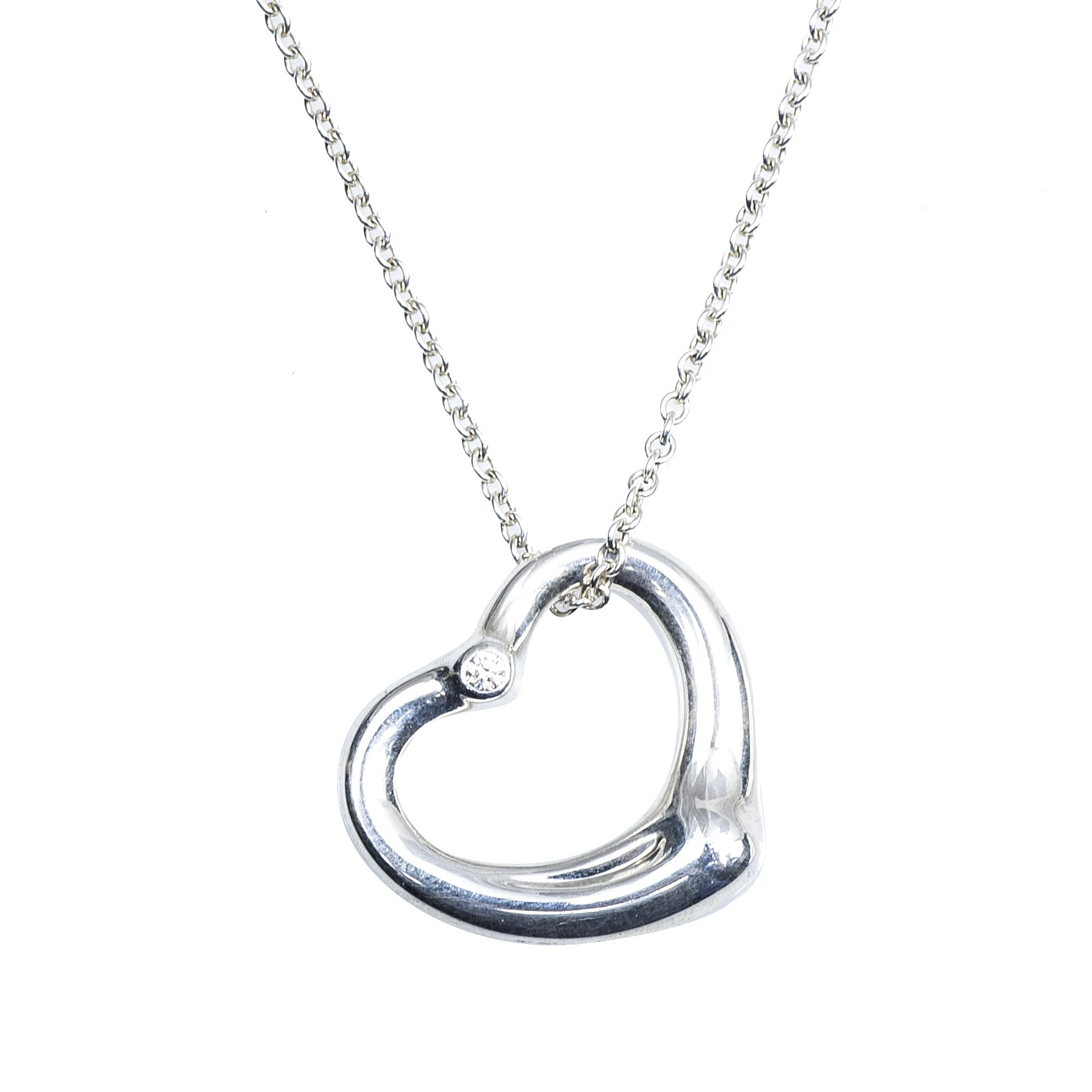 elsa peretti open heart necklace