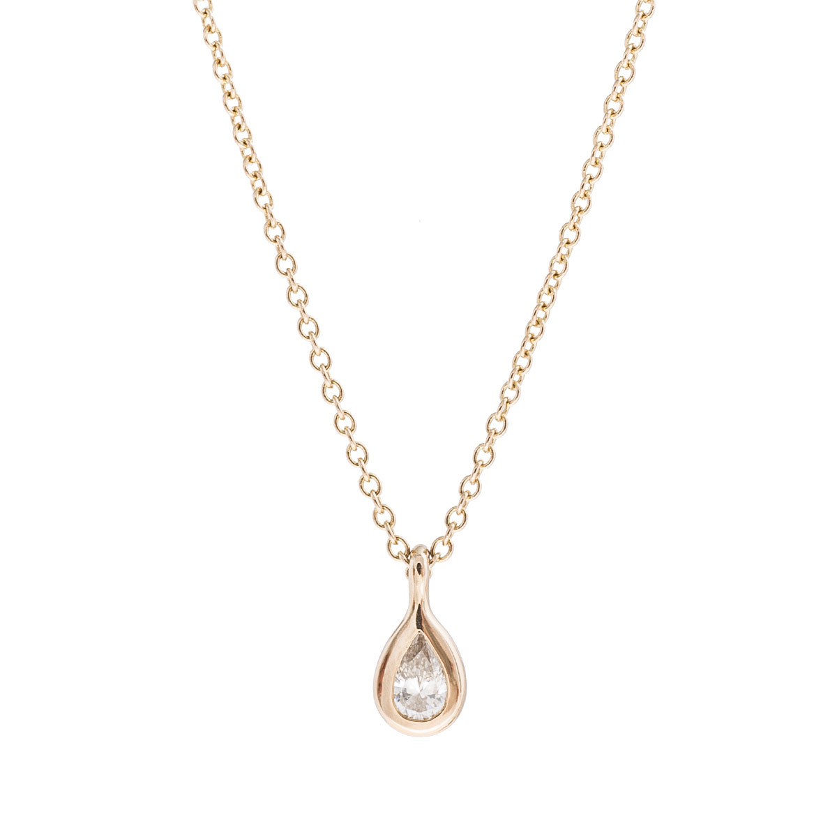 Tiffany & Co. Soleste Pear Shaped Diamond Pendant Necklace - 66mint Fine  Estate Jewelry