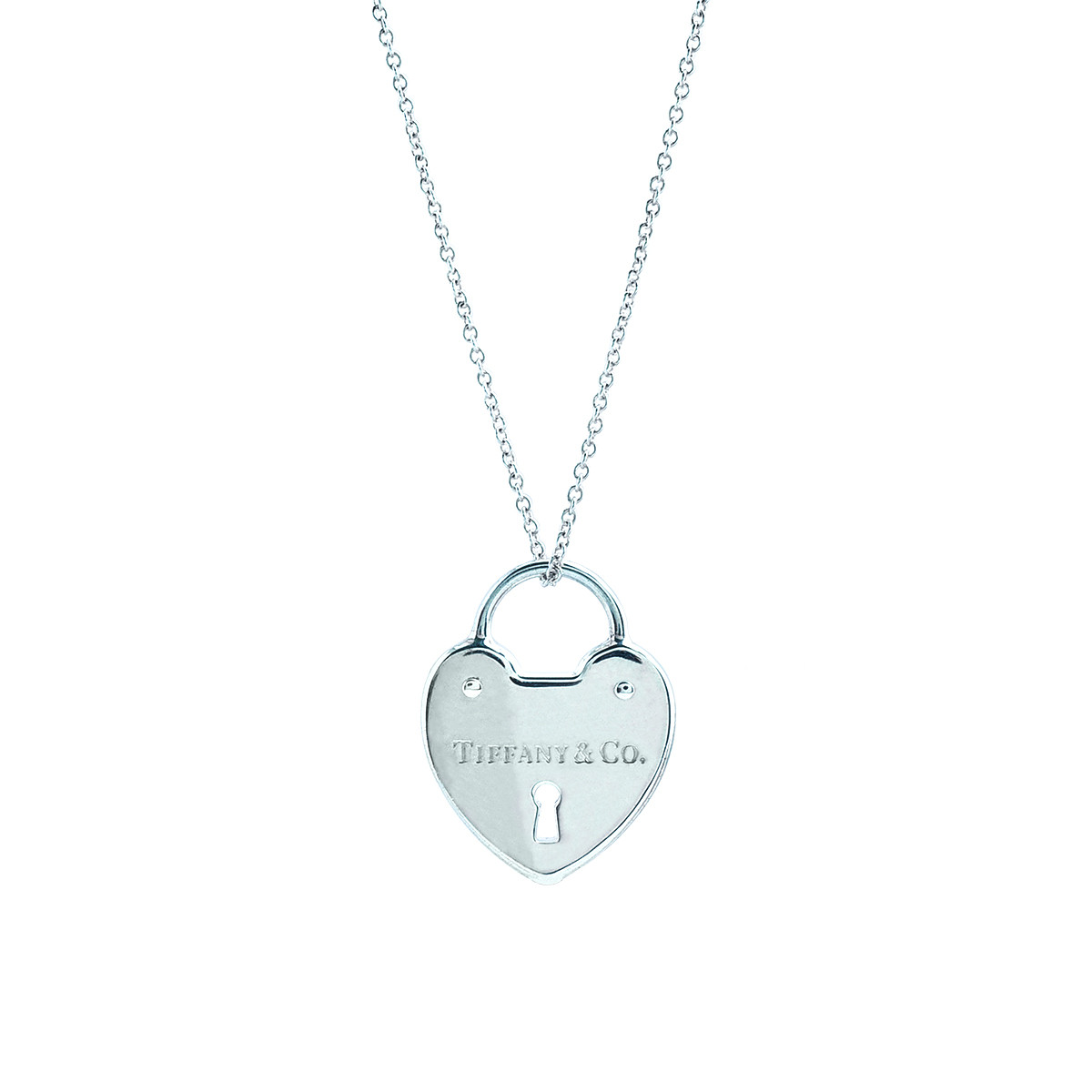 tiffany lock pendant necklace