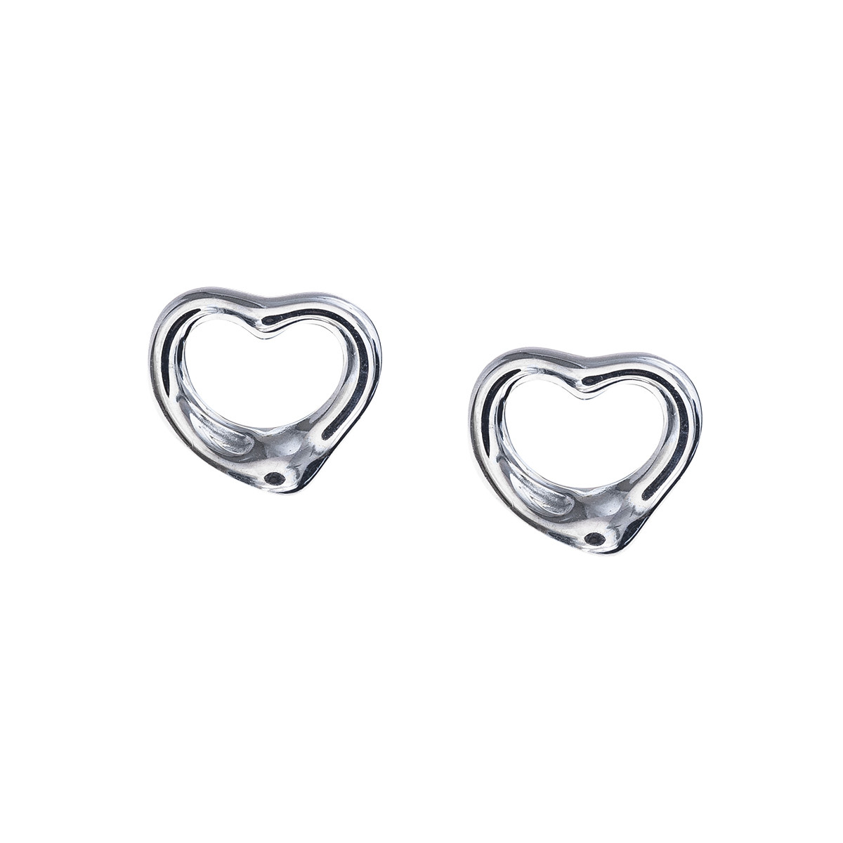 tiffany open heart earrings