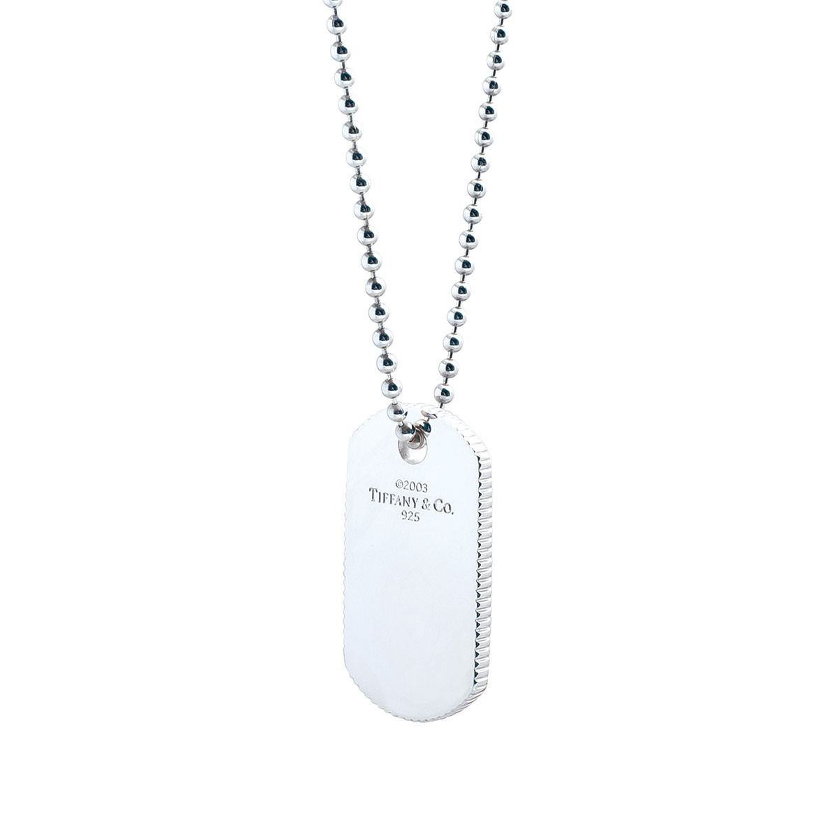 tiffany necklace dog tag