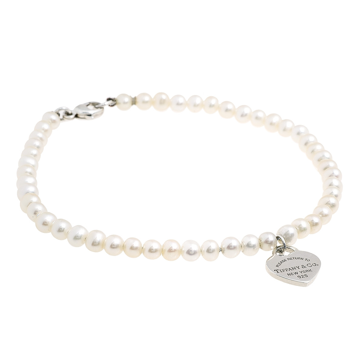 tiffany pearl heart bracelet