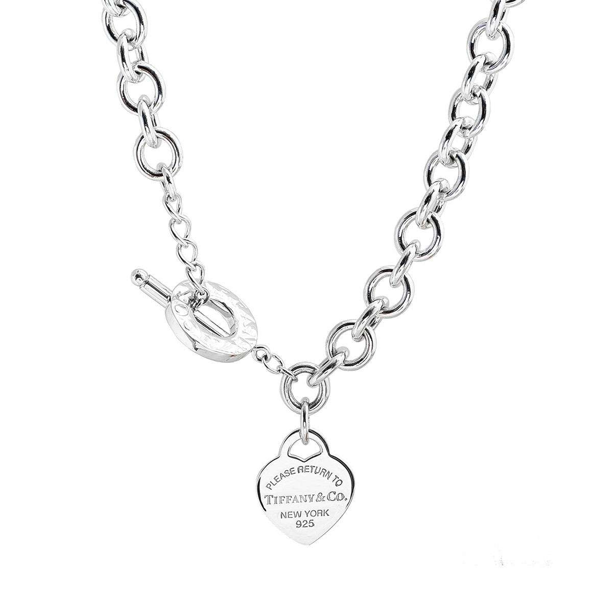 tiffany heart tag toggle necklace