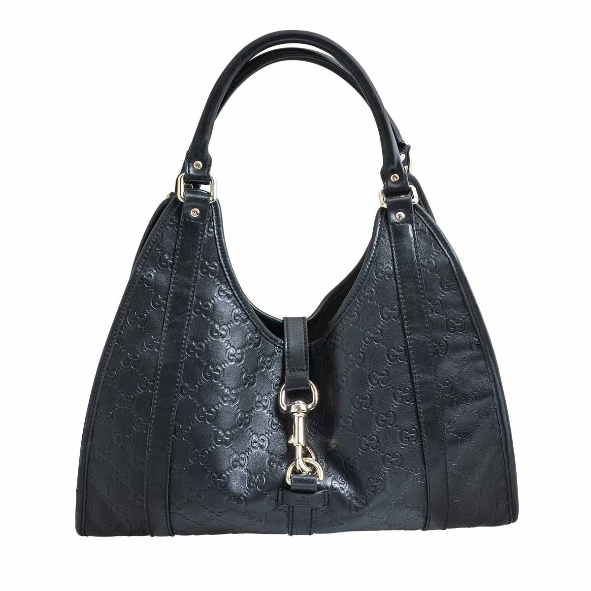 gucci shoulder bag black leather