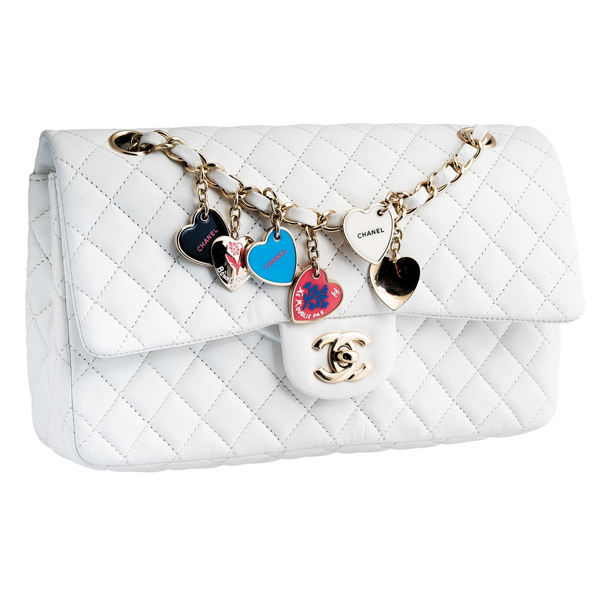 Vintage Chanel Valentines Charms Shoulder Bag