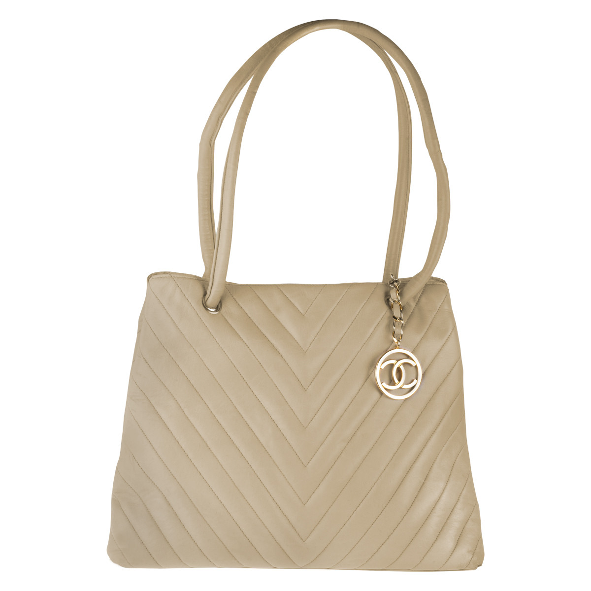 Vintage Chanel Chevron Shoulder Bag