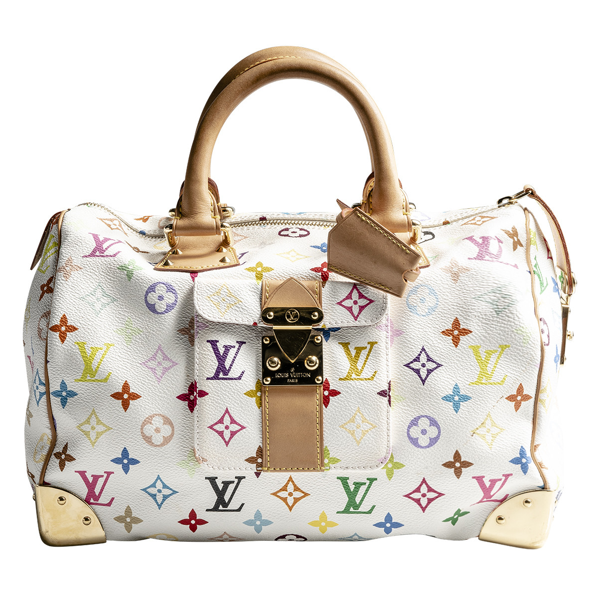 Vintage Louis Vuitton White Multicolor Bag 