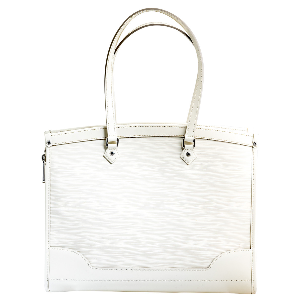 Louis Vuitton White EPI Leather Madeleine GM Bag