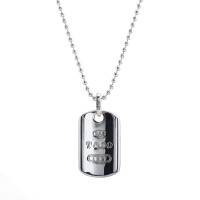 tiffany dog tag necklace