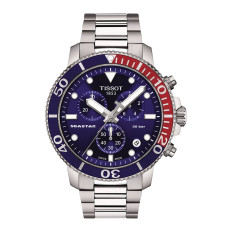 New Men's 45.5MM Tissot Seastar 1000 Chronograph Watch