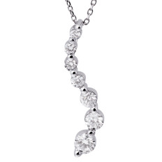 Vintage 0.68 CTW Diamond Journey Pendant