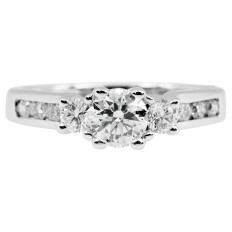 Vintage 1.20 CTW Diamond 3-Stone Engagement Ring