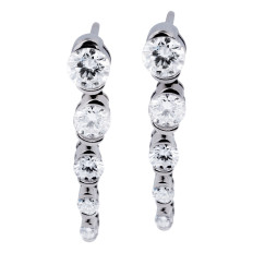 New 0.79 CTW Diamond Drop Earrings