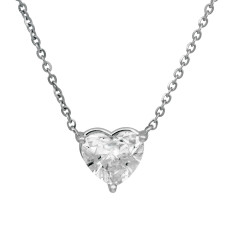 New 2.94 CTW Lab-Grown Diamond Heart Necklace
