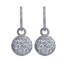 Vintage 1.50 CTW Diamond Dangle Earrings