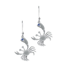 New Denny Wong 0.12 CTW Diamond & Tanzanite Crab Earrings