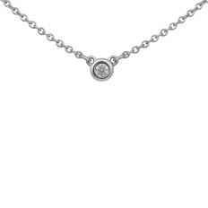 Vintage Tiffany & Co. Elsa Peretti 0.03 CTW Diamond Necklace