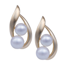 Vintage Mikimoto 5-5.5MM Pearl Earrings