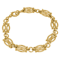 Vintage 14K Gold Fancy Link Bracelet