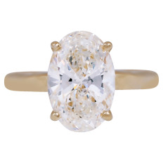 New 4.02 CT Lab-Grown Diamond Engagement Ring