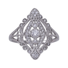 New Venetti 0.29 CTW Diamond Pierced Ring