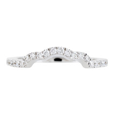 New Venetti 0.27 CTW Diamond Curved Anniversary Band