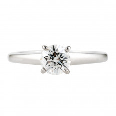 Vintage A. Jaffe 0.71 CT Diamond Engagement Ring 