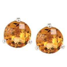 New Citrine Stud Earrings