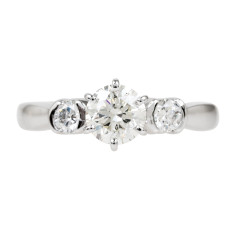 Vintage 0.94 CTW Diamond 3-Stone Engagement Ring