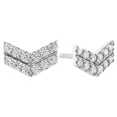 New 0.34 CTW Hearts On Fire Charmed Diamond Stud Earrings