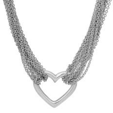 Vintage Tiffany & Co. Open Heart Necklace