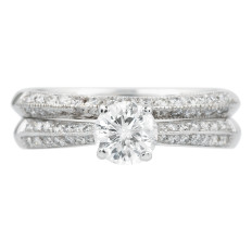 Vintage 1.23 CTW Diamond Wedding Set