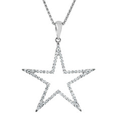New 0.36 CTW Diamond Star Pendant