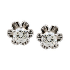 Vintage 0.50 CTW Diamond Earrings